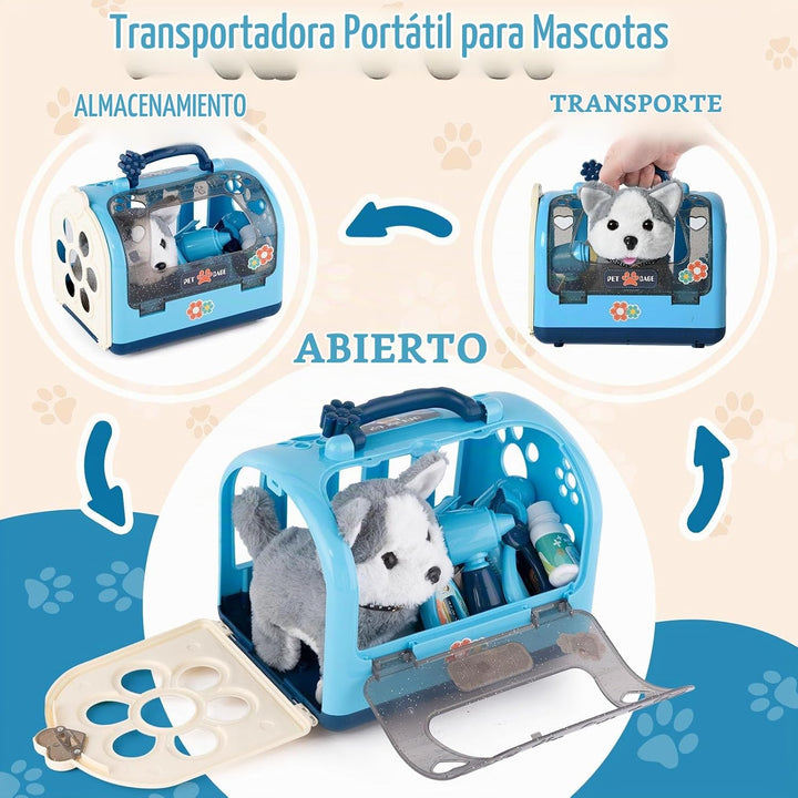 B Bascolor Juego de 22 juguetes para perros para niños, veterinario...