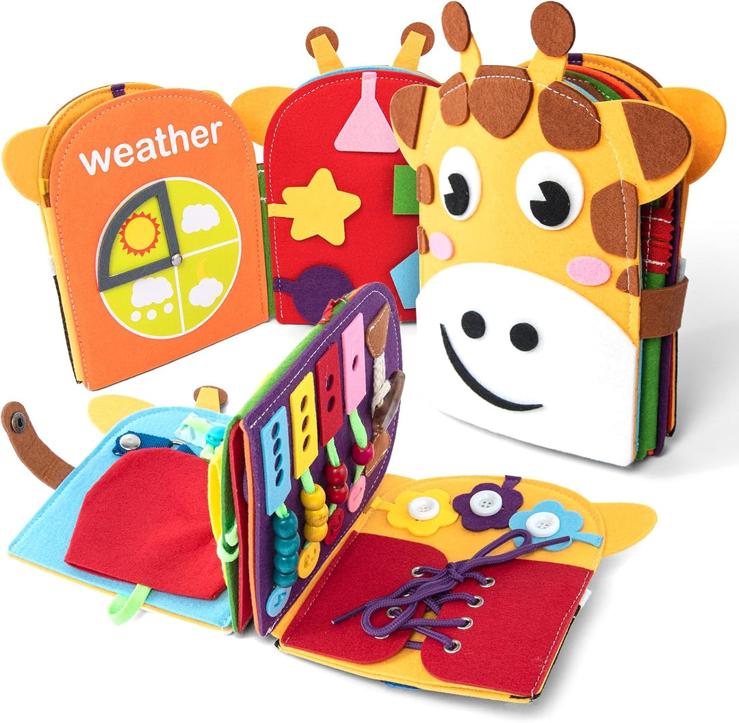 Libro ocupado para niños pequeños de 1 a 3 años juguetes