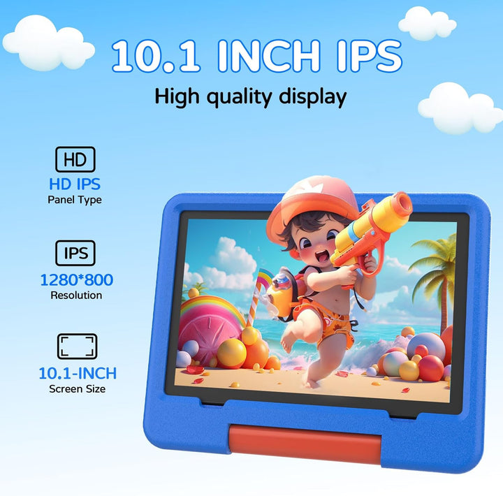 IWEGGO Tablet Android 15 para niños con estuche EVA, tablet de 10 p...
