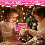 JOYEEMAX Kit de terrario iluminado de unicornio para niños, luz nocturna LED, regalo de cumpleaños para niñas de 4, 5, 6, 7, 8 a 12 años, juguetes de unicornio para niñas, kit de manualidades y manualidades para niños