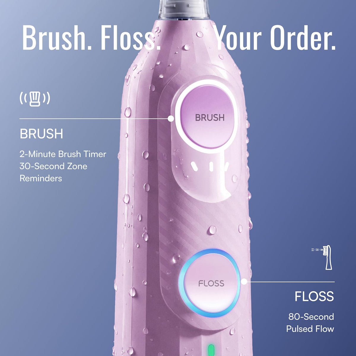 Soocas NEOS II SE - Cepillo de dientes eléctrico 2 en 1 con hilo dental de