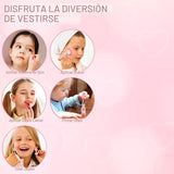 Juego de 99 piezas de maquillaje para niñas, juguetes de princesa,...