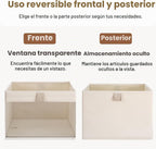 StorageWorks Contenedores organizadores de armario con ventana transparente