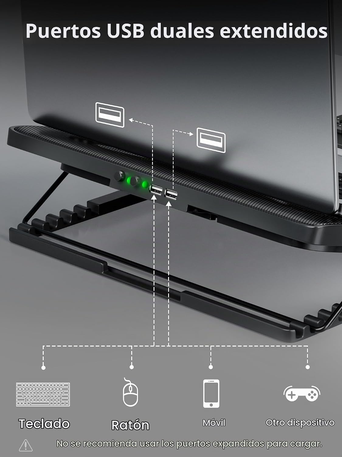 Kootek Almohadilla de enfriamiento para laptop, enfriador de laptop...