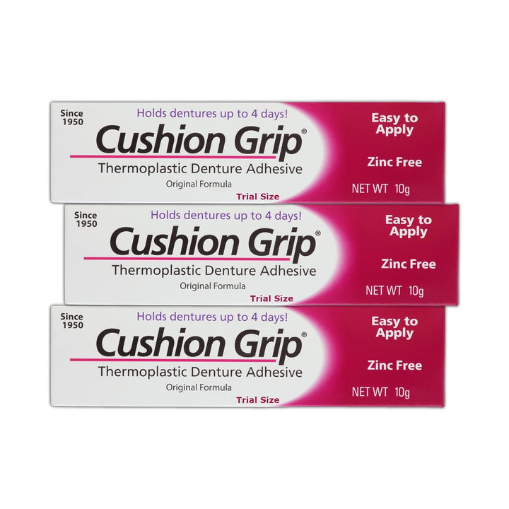 Cushion Grip Adhesivo termoplástico para dentaduras, 0.35 onzas, ta...