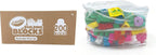Crayola Bloques de construcción para niños pequeños, juego de bloques de construcción grandes de 200 piezas con bolsa de almacenamiento de malla con cremallera, ruedas adicionales, juguete apilable