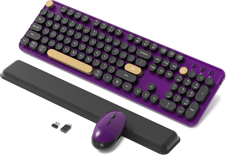 Combos de teclados de computadora inalámbricos y mouse, teclado ret...