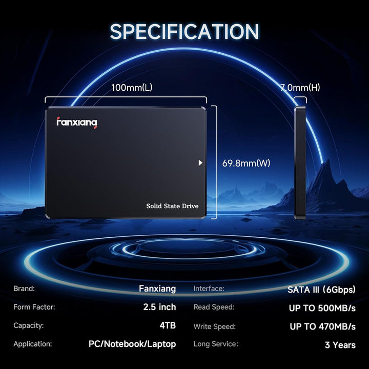 fanxiang SSD SATA de 4TB 2.5'' SSD SATA III 6 Gb\/s Unidad...