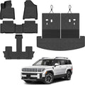 Alfombrillas personalizadas para Hyundai Santa Fe de 6 y 7 asientos (híbridos y de gas) 2024 2025 2026 (híbridos y gas), protección TPE para todo tipo de clima, alfombrilla de carga con alfombrilla de