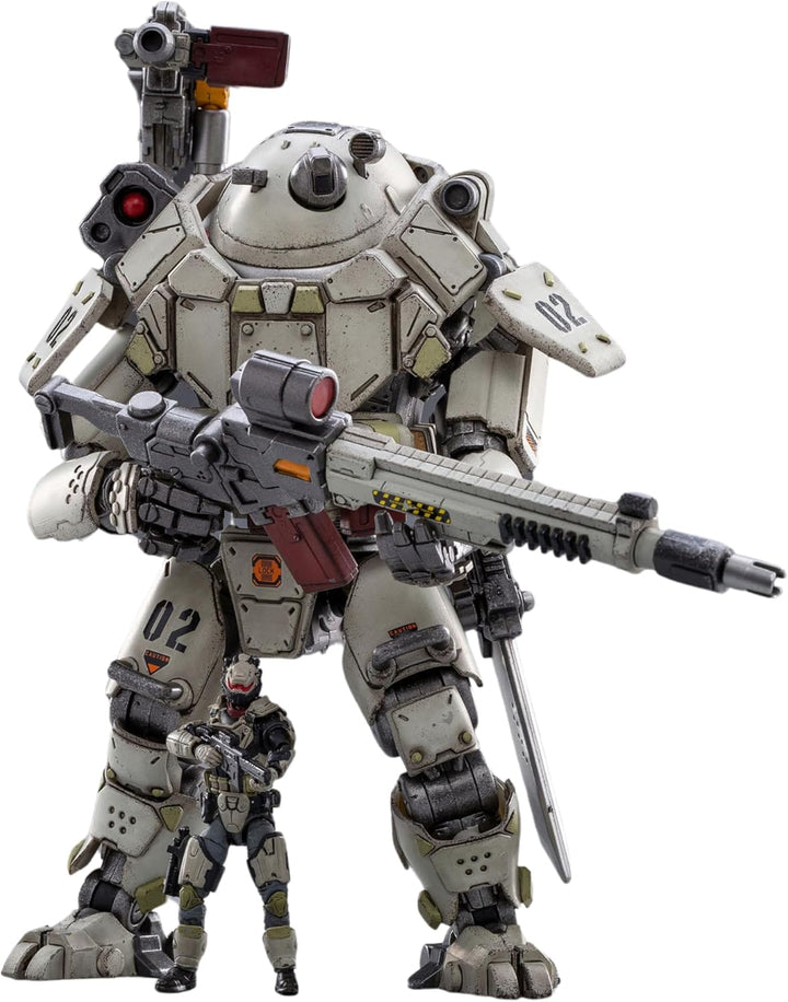 JoyToy 1\/25 Figuras de acción de acero blanco hueso Mechina armadu...