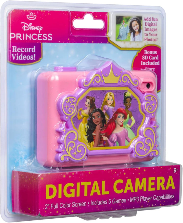 ekids Disney Princess - Cámara para niños con tarjeta SD, cámara di...