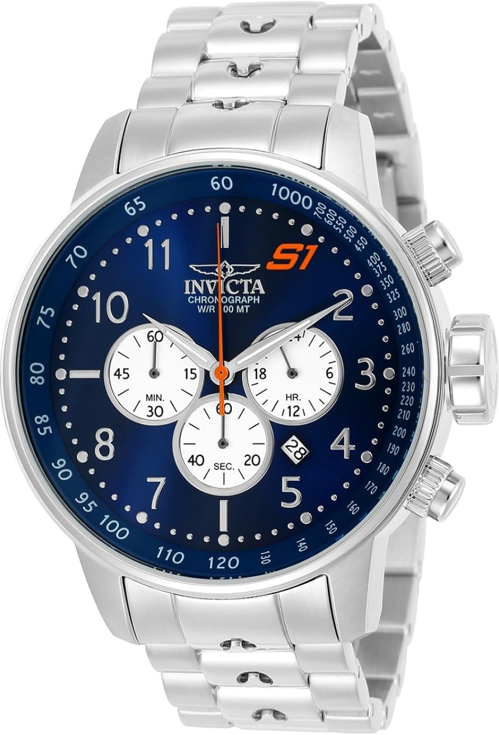 Invicta Reloj de cuarzo de acero inoxidable S1 Rally para hombre