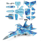 1:72 Escala SU-27 Flanker Fighter Jet Kit de modelo de montaje