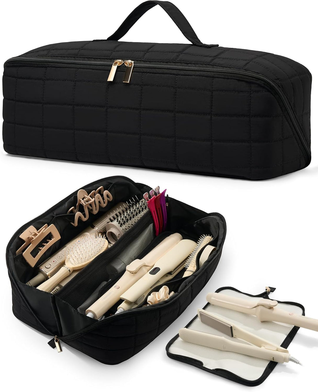 Noldena Hot Tools - Estuche de viaje con bolsa resistente al calor,...