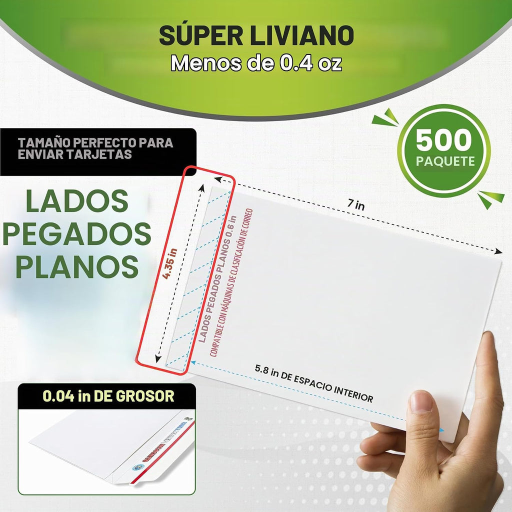 Sobres para tarjetas coleccionables Shell Mailer Incognito para envío 500 unidades