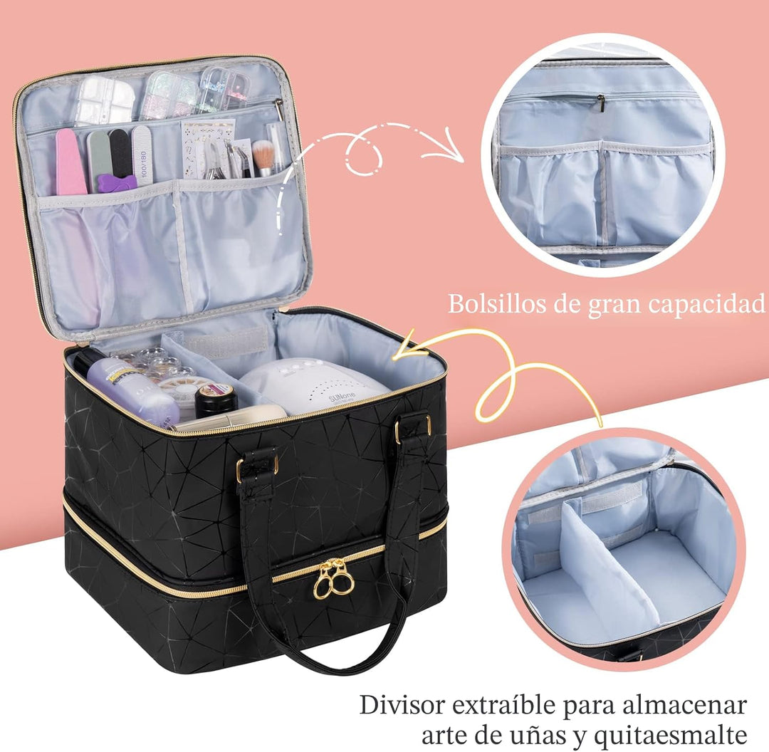 Uross Bolsa Organizadora de Esmalte de Uñas Contiene 42 Botellas de...