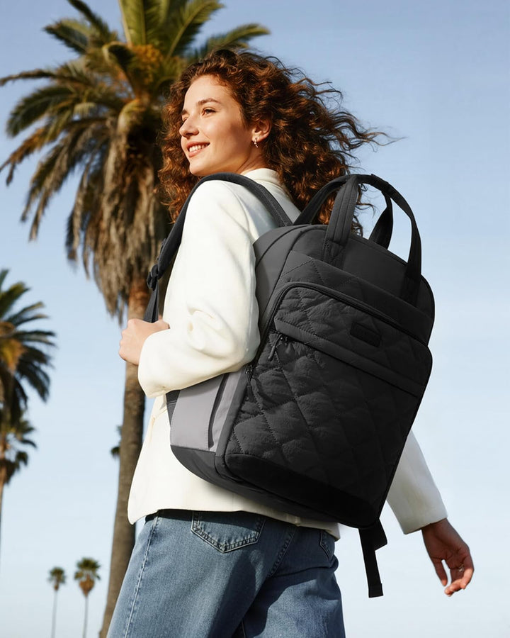 LOVEVOOK Mochila acolchada para mujer, mochila acolchada de viaje.,...