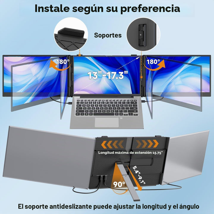KEFEYA Extensor de pantalla para laptop de 14.2 pulgadas, 2.2 libra...