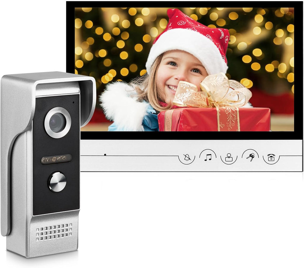 Sistema de intercomunicación de timbre de video con cable 1080P con