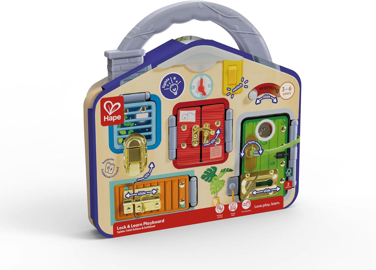 Hape Cerradura y llave del tablero de juego
