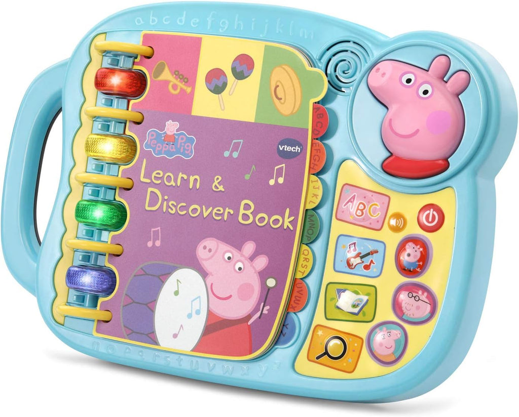 VTech Peppa Pig - Libro de aprendizaje y descubrimiento, color azul
