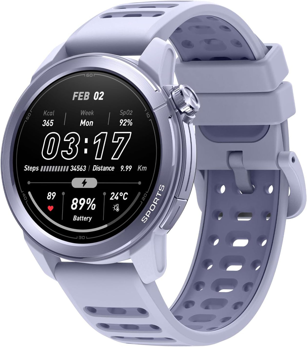 mibro GS Active2 - Reloj inteligente para correr con GPS de doble banda