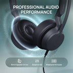 Yealink Auriculares con cable UH42 SE, 0.1 in y USB-A/C, controles en línea