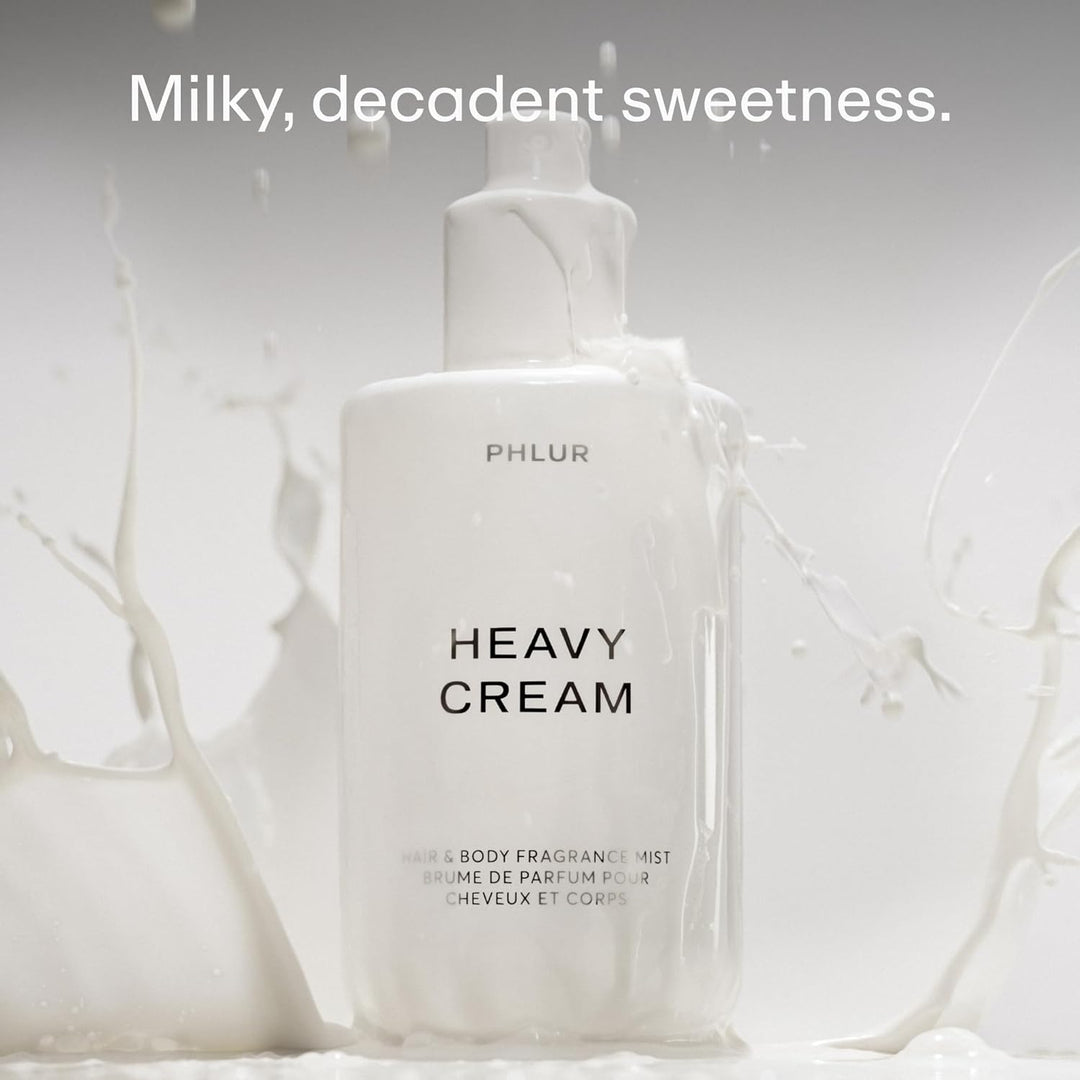 PHLUR Heavy Cream Body Mist - Spray corporal y para cabello con aro...