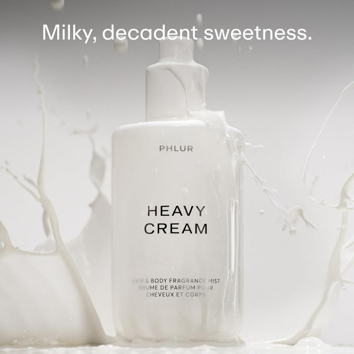 PHLUR Heavy Cream Body Mist - Spray corporal y para cabello con aro...