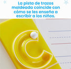 hand2mind MarbleTracers - Letras minúsculas, 24 bandejas de rastreo de letras, 10 canicas