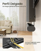 MonTEK - Soporte para barra de sonido debajo del televisor, se adapta a la