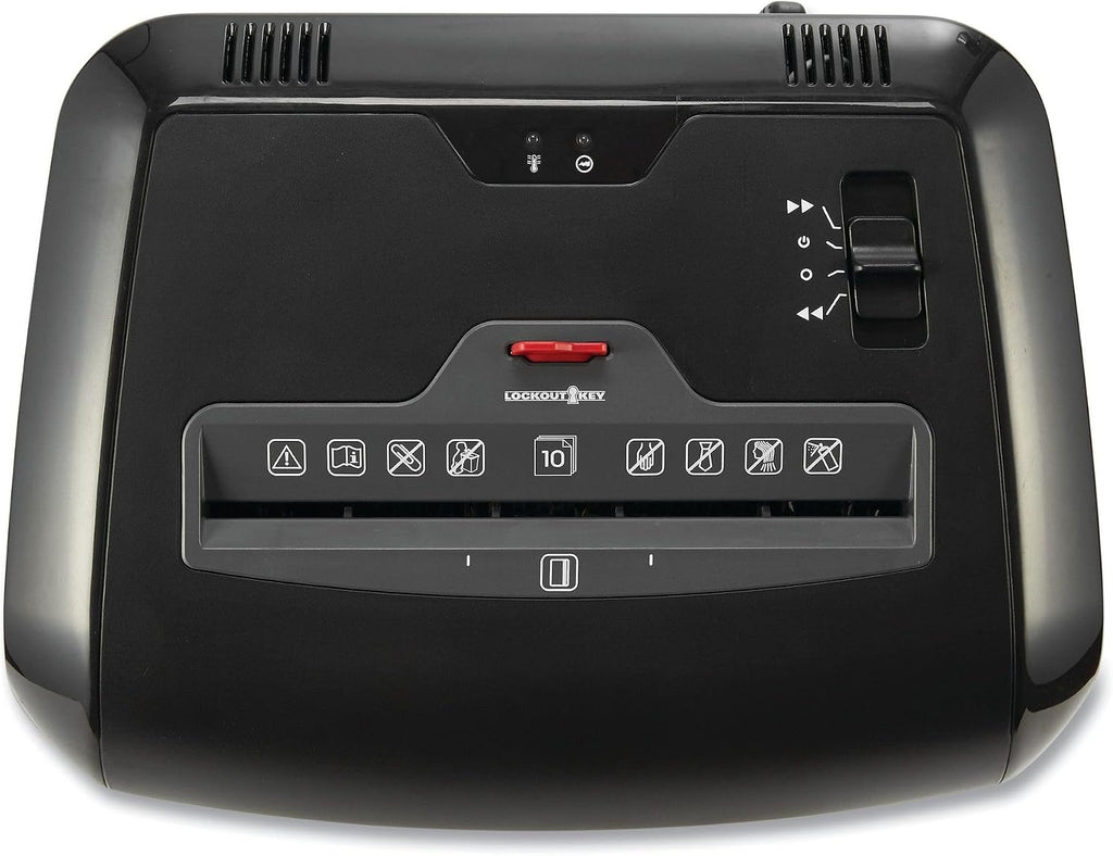 Universal 48110 Trituradora de corte cruzado con llave de bloqueo, capacidad de 10 hojas manuales