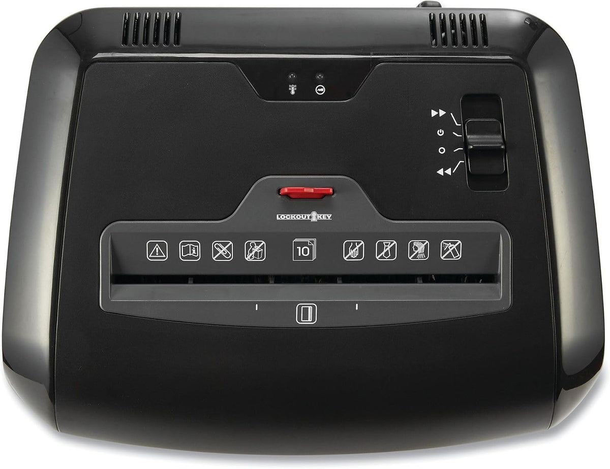 Universal 48110 Trituradora de corte cruzado con llave de bloqueo, capacidad de 10 hojas manuales