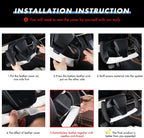 MEWANT - Funda cosida a mano para volante Yoke Tesla Model S 2021-2023 / Model X 2021-2023, accesorios para volante Yoke Tesla