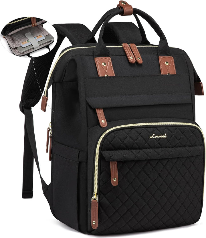 LOVEVOOK - Mochila para laptop de mujer, 15.6'' impermeable...