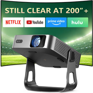 【Aplicación con licencia oficial y 1080P nativo】El mini proyector i...