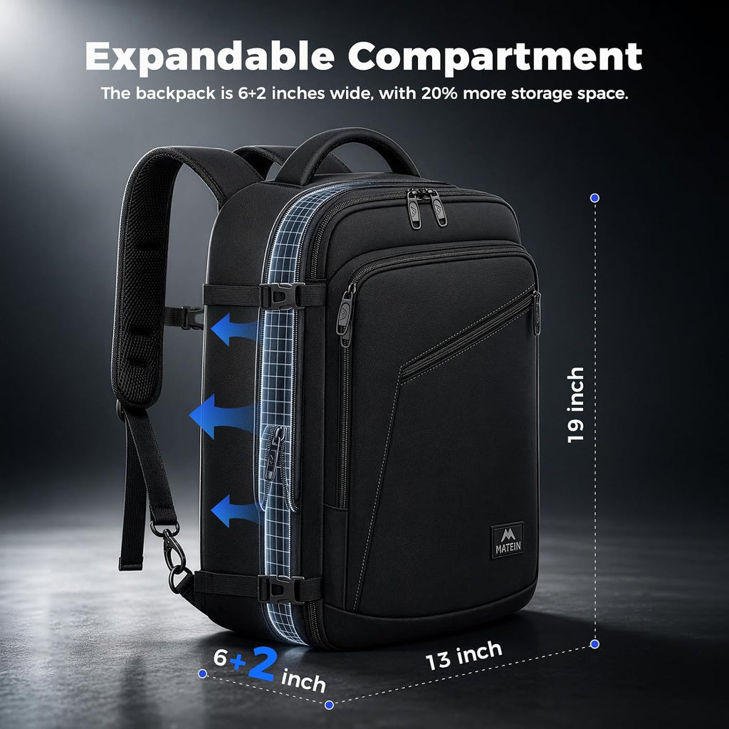 MATEIN Mochila de transporte, mochila de viaje expandible extra grande para