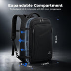 MATEIN Mochila de transporte, mochila de viaje expandible extra grande para