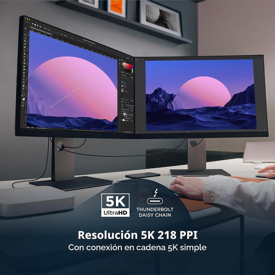 ViewSonic VP2788-5K Monitor de 27" 5K listo para Mac con 100% s...