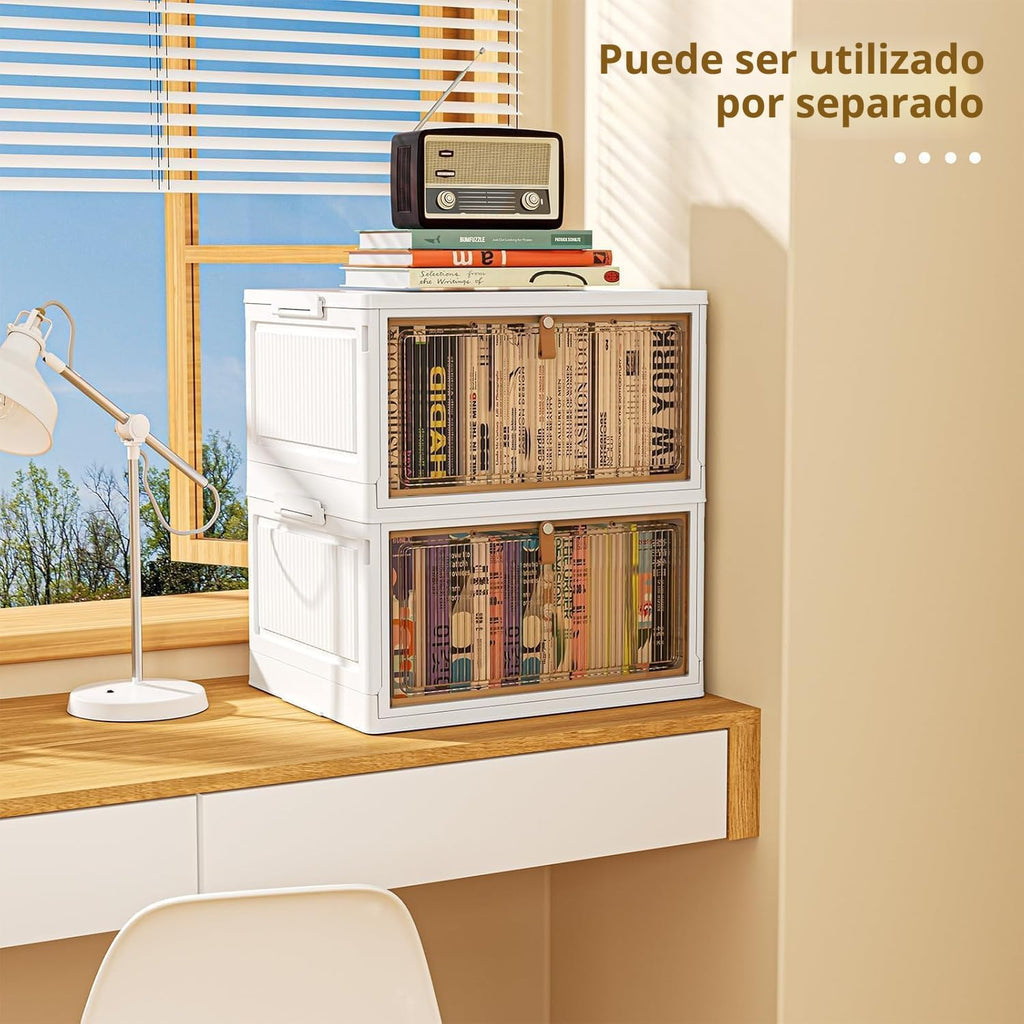 Contenedores de almacenamiento de plástico de 4 niveles con tapa de
