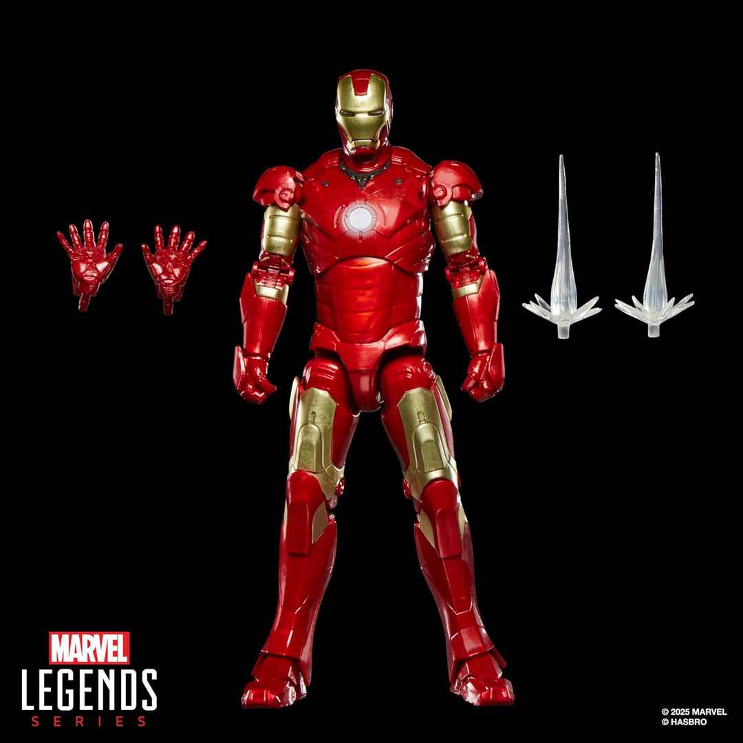 Marvel Serie Legends Iron Man Mark III, Figura de acción colecciona...