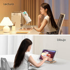 Soporte de acrílico ajustable para lectura, soporte para libros con ranura para bolígrafo, elevador de escritorio plegable para laptop, receta, libro de texto, manos libres, soporte para libros de