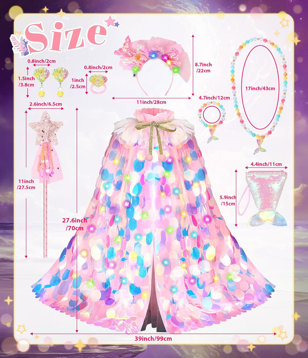 LIMIROLER Vestidos de Princesa para Vestir Juguetes Vestidos de Pri...