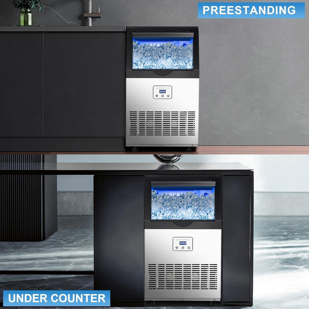 Máquina comercial del fabricante de hielo de 90LBS/24H debajo de la