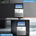 Máquina comercial del fabricante de hielo de 90LBS/24H debajo de la