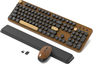 Combos de teclados de computadora inalámbricos y mouse, teclado ret...