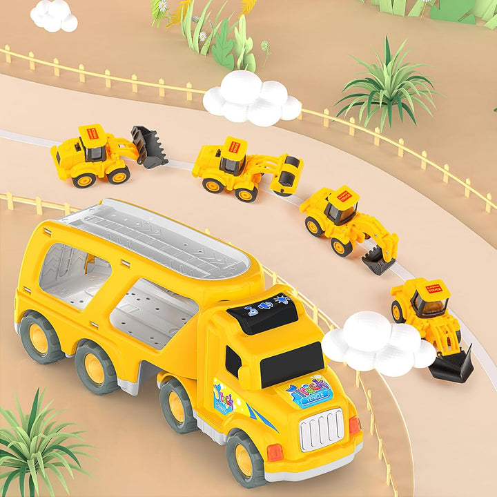 Veslier Camión de construcción de juguetes para niños y niñas de 3,...