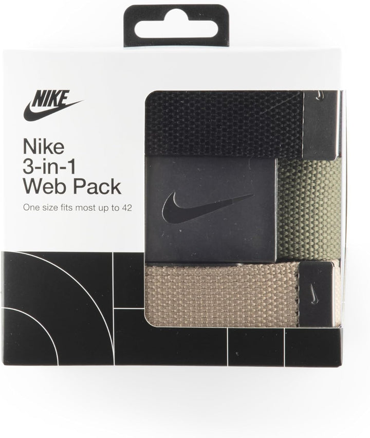 Nike Paquete de 3 cinturones web para hombre