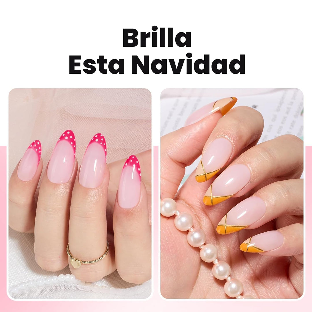 Beetles Gel Constructor para Uñas - 3 Colores 9 en 1 Kit de Extensi...