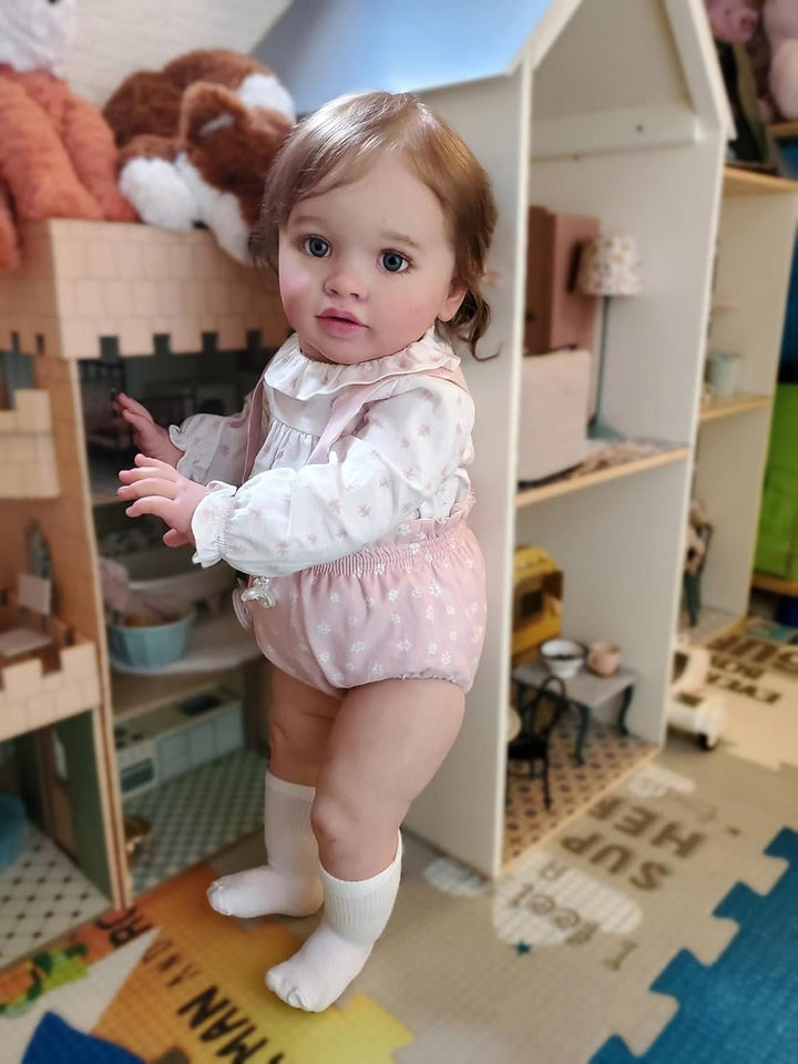 KAWAYII Muñeca de bebé Reborn de 26 pulgadas, muñeca de princesa re...